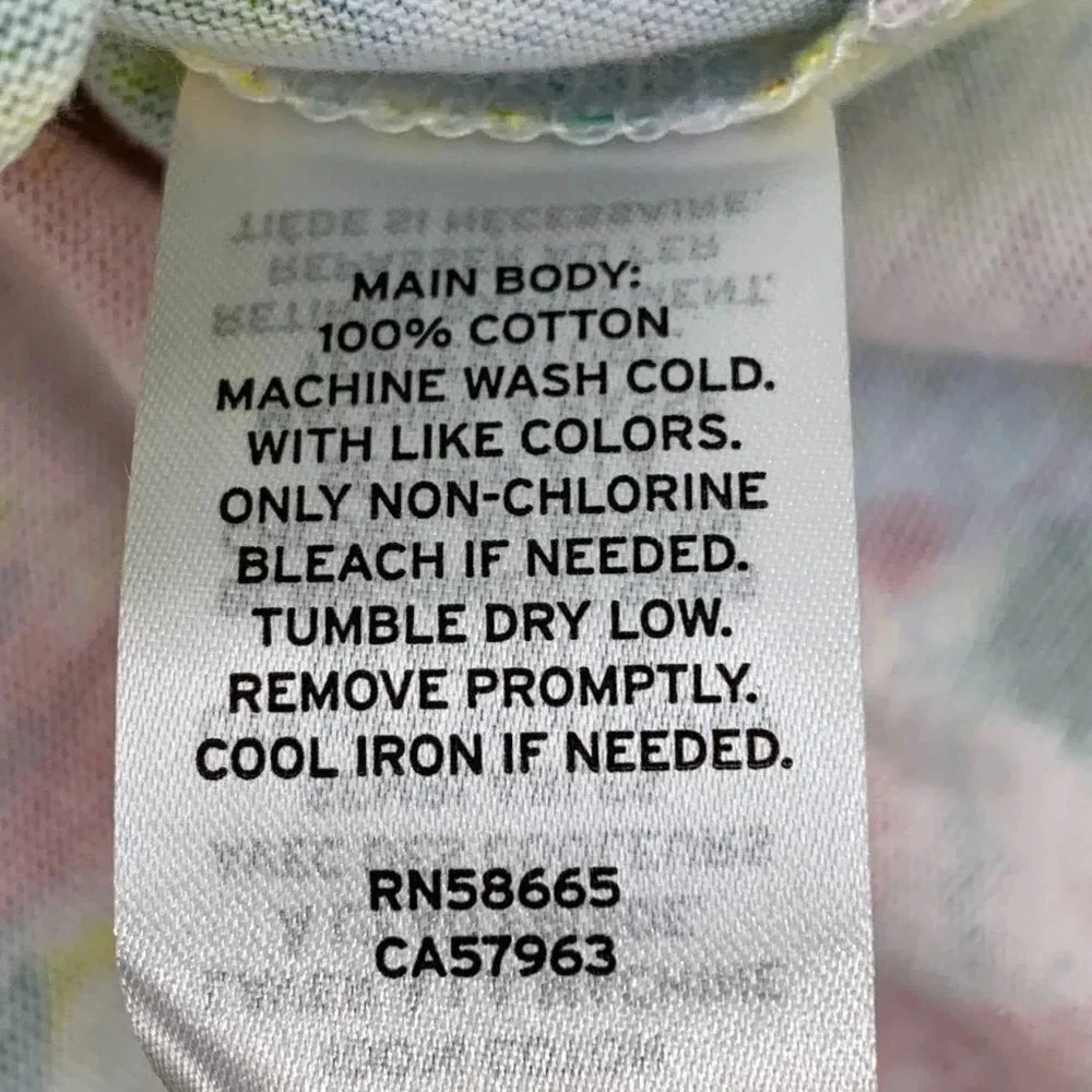 Harper Canyon Girls Tie Dye Floral Pullover Shoulder Tie Dress Size 2‎ NWT